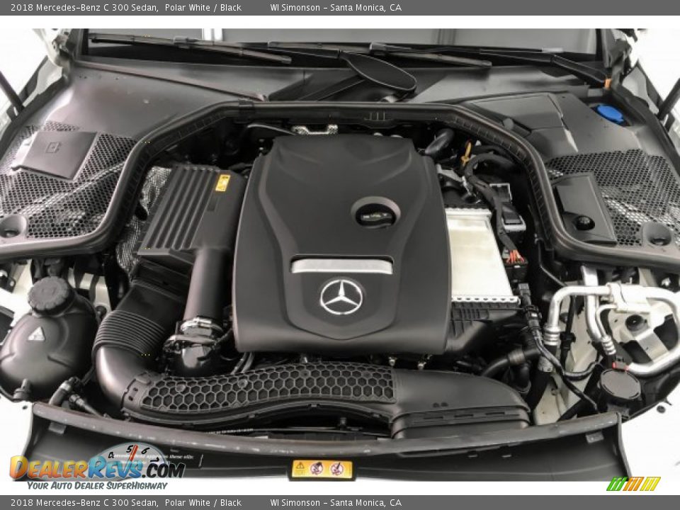 2018 Mercedes-Benz C 300 Sedan Polar White / Black Photo #9