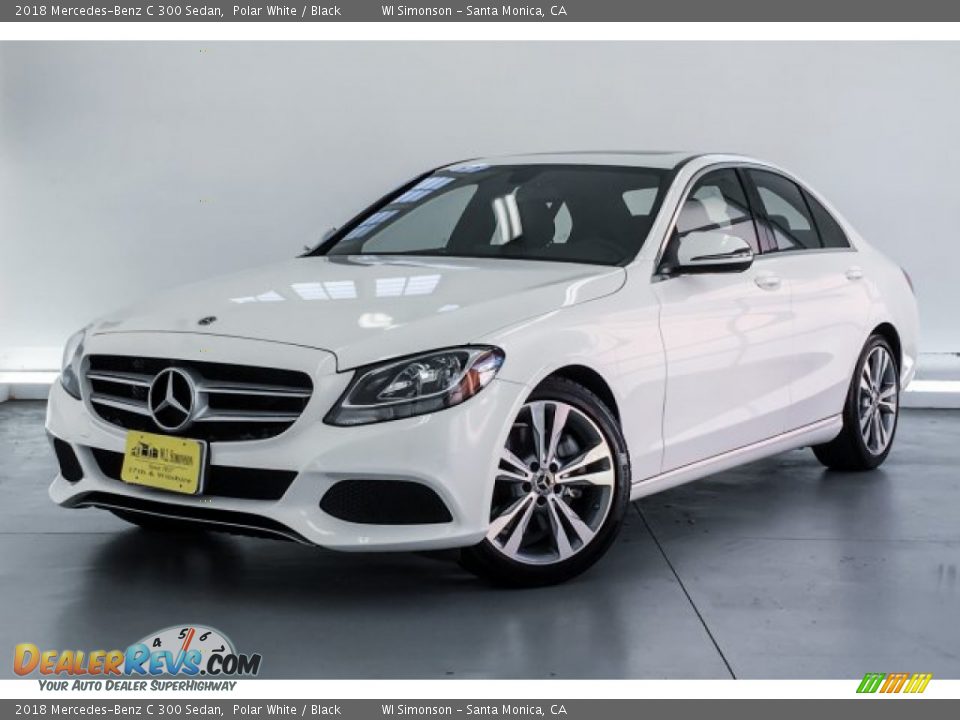 2018 Mercedes-Benz C 300 Sedan Polar White / Black Photo #12