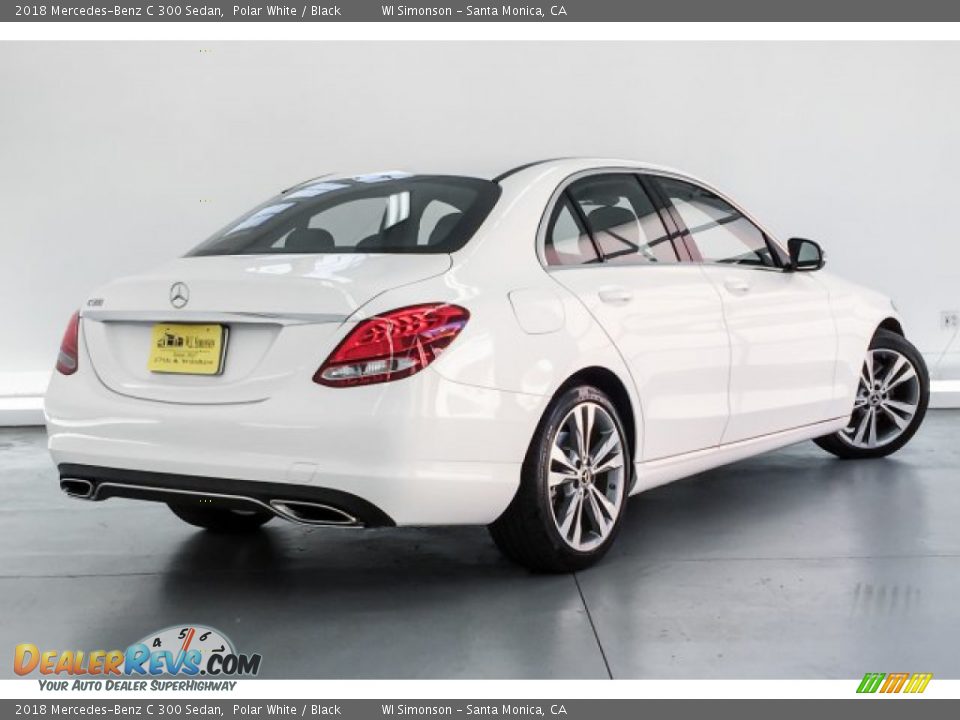2018 Mercedes-Benz C 300 Sedan Polar White / Black Photo #16