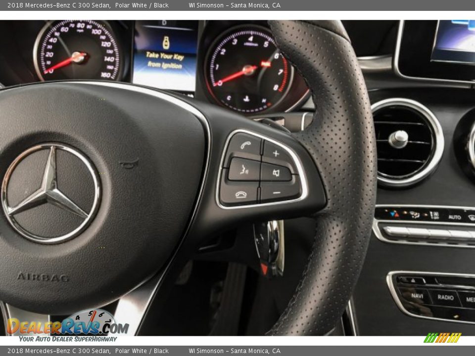 2018 Mercedes-Benz C 300 Sedan Polar White / Black Photo #20