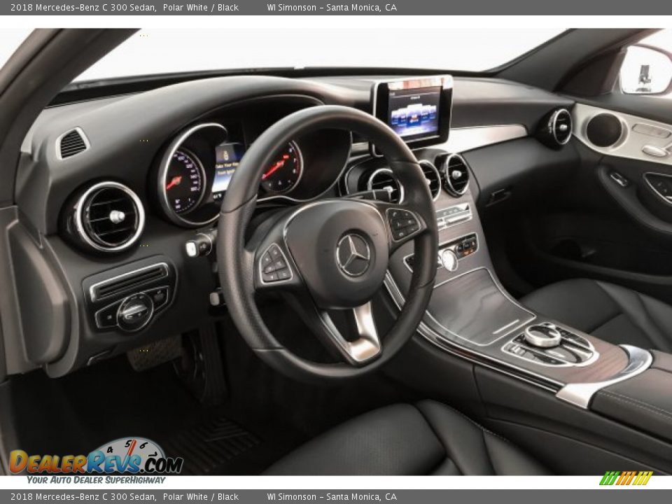 2018 Mercedes-Benz C 300 Sedan Polar White / Black Photo #23