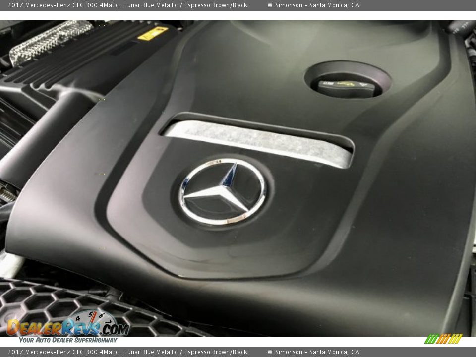 2017 Mercedes-Benz GLC 300 4Matic Lunar Blue Metallic / Espresso Brown/Black Photo #32