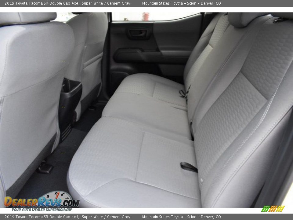 2019 Toyota Tacoma SR Double Cab 4x4 Super White / Cement Gray Photo #15