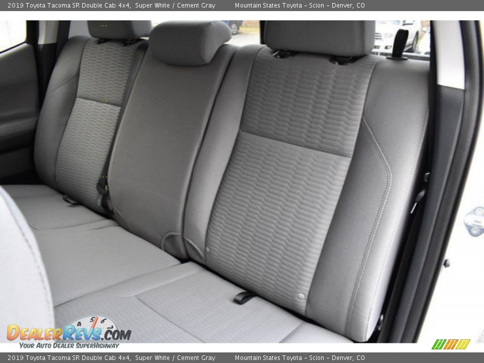 2019 Toyota Tacoma SR Double Cab 4x4 Super White / Cement Gray Photo #16