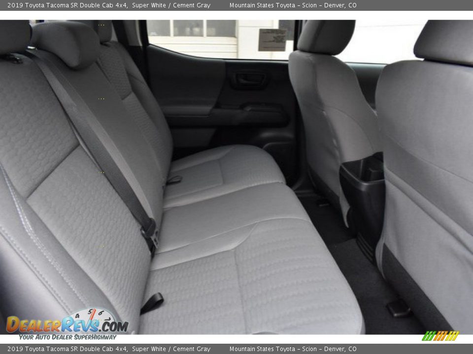 2019 Toyota Tacoma SR Double Cab 4x4 Super White / Cement Gray Photo #18