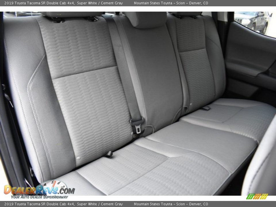 2019 Toyota Tacoma SR Double Cab 4x4 Super White / Cement Gray Photo #19