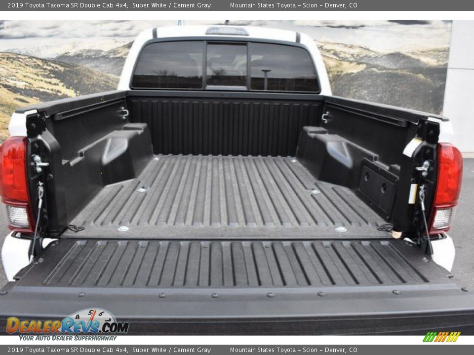 2019 Toyota Tacoma SR Double Cab 4x4 Super White / Cement Gray Photo #30