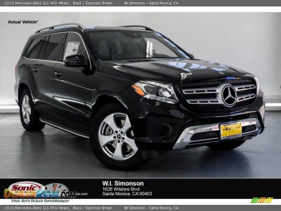 2019 Mercedes-Benz GLS 450 4Matic Black / Espresso Brown Photo #1