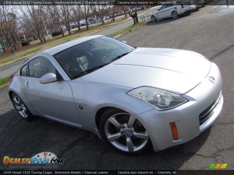 2006 Nissan 350Z Touring Coupe Silverstone Metallic / Charcoal Leather Photo #3