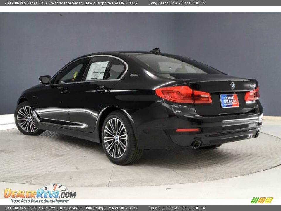 2019 BMW 5 Series 530e iPerformance Sedan Black Sapphire Metallic / Black Photo #2