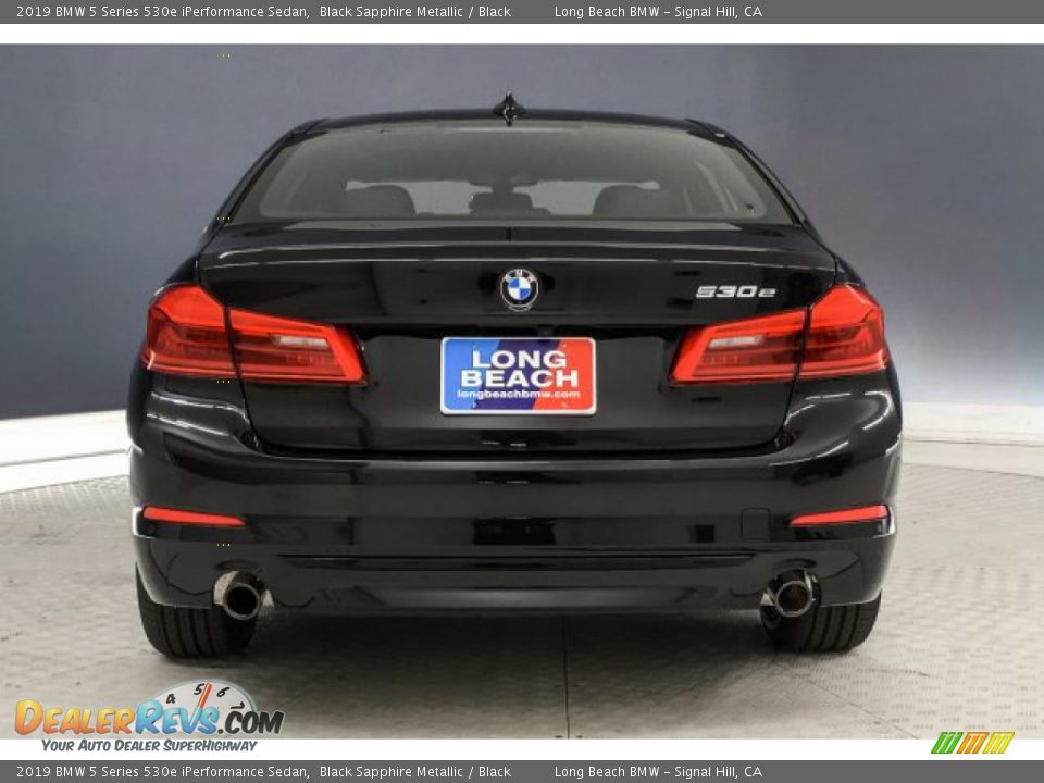 2019 BMW 5 Series 530e iPerformance Sedan Black Sapphire Metallic / Black Photo #3
