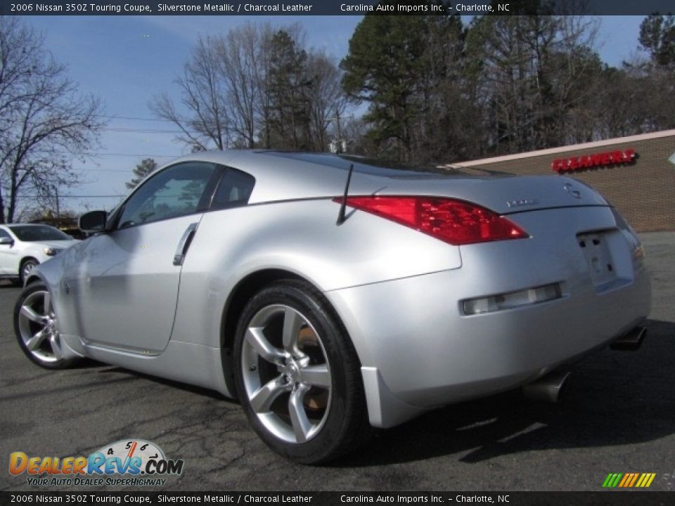 2006 Nissan 350Z Touring Coupe Silverstone Metallic / Charcoal Leather Photo #8