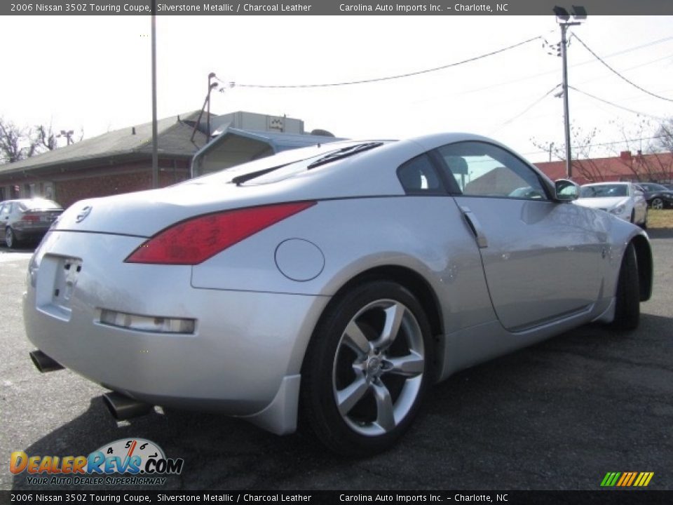 2006 Nissan 350Z Touring Coupe Silverstone Metallic / Charcoal Leather Photo #10