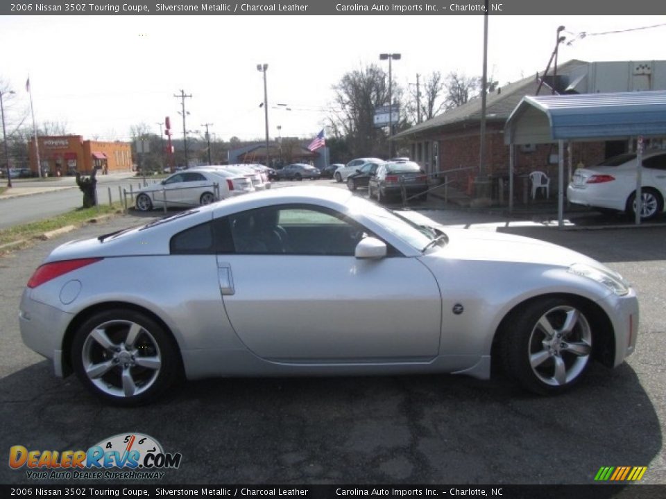 2006 Nissan 350Z Touring Coupe Silverstone Metallic / Charcoal Leather Photo #11