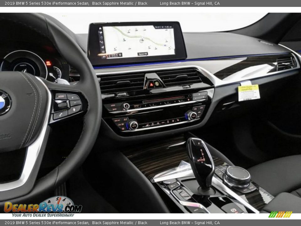2019 BMW 5 Series 530e iPerformance Sedan Black Sapphire Metallic / Black Photo #6