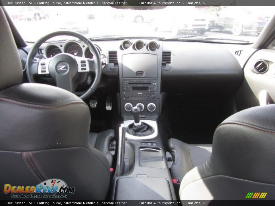 2006 Nissan 350Z Touring Coupe Silverstone Metallic / Charcoal Leather Photo #13