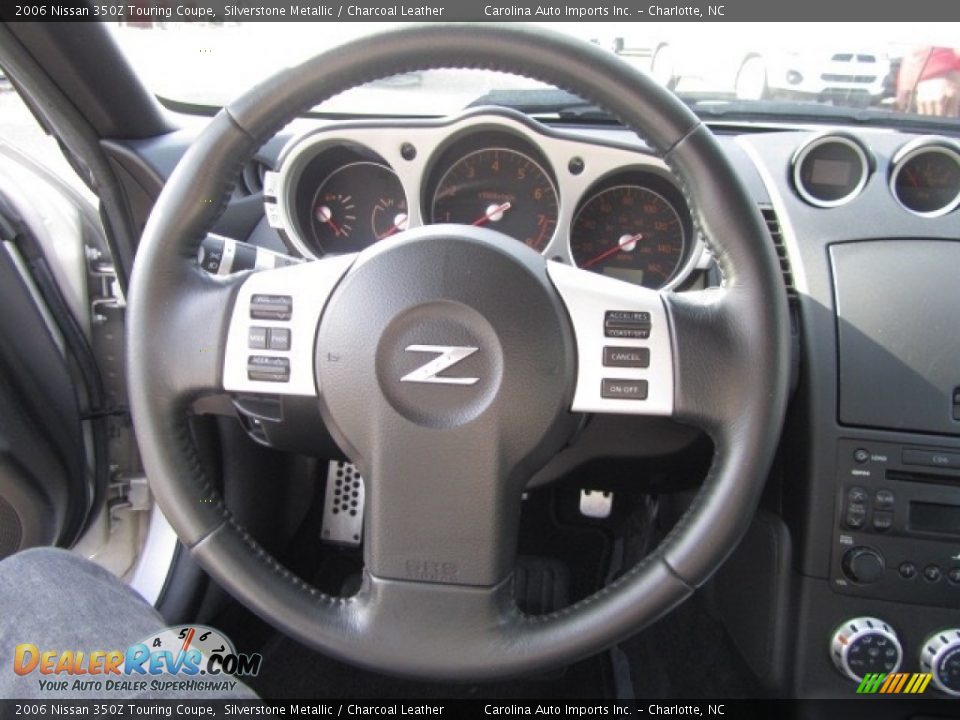 2006 Nissan 350Z Touring Coupe Silverstone Metallic / Charcoal Leather Photo #15