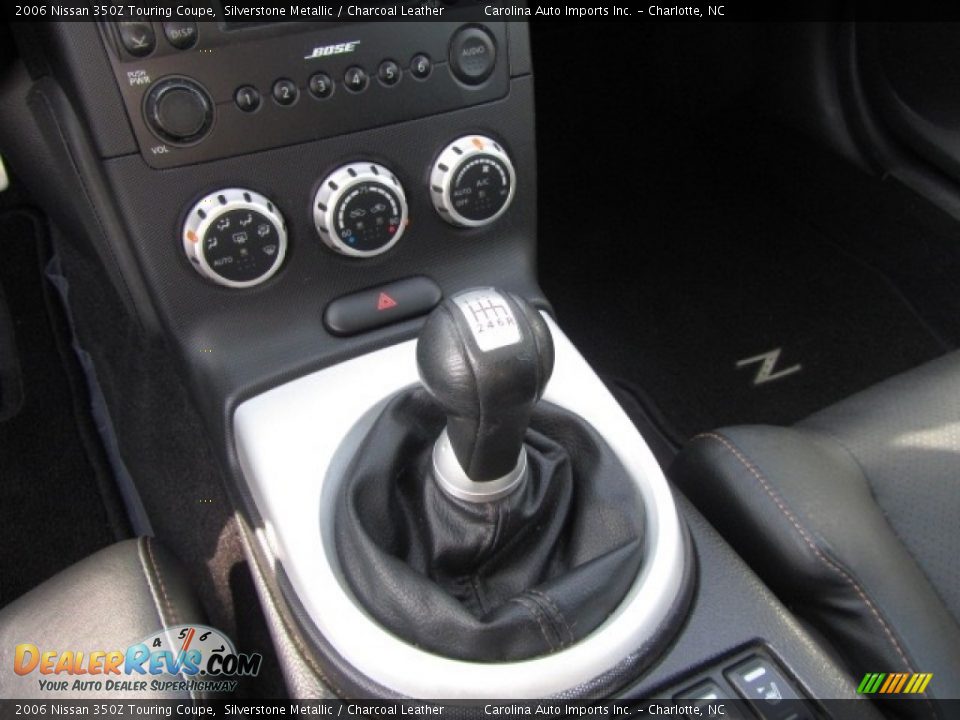 2006 Nissan 350Z Touring Coupe Silverstone Metallic / Charcoal Leather Photo #17