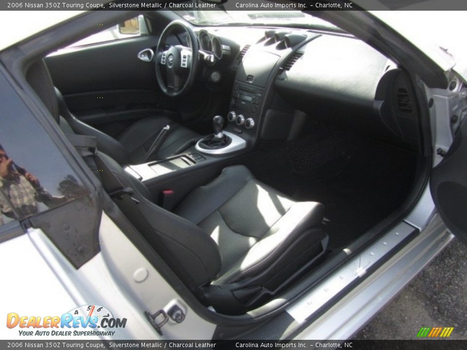 2006 Nissan 350Z Touring Coupe Silverstone Metallic / Charcoal Leather Photo #19