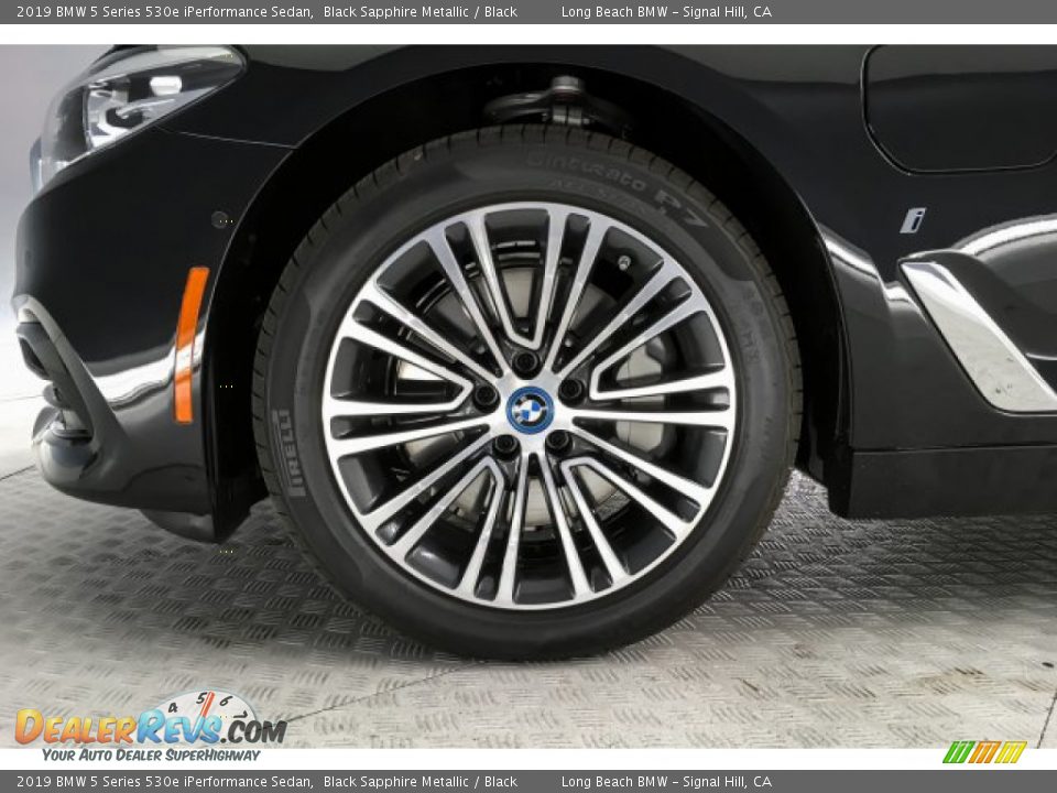 2019 BMW 5 Series 530e iPerformance Sedan Black Sapphire Metallic / Black Photo #9