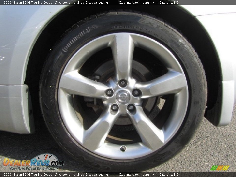 2006 Nissan 350Z Touring Coupe Silverstone Metallic / Charcoal Leather Photo #23