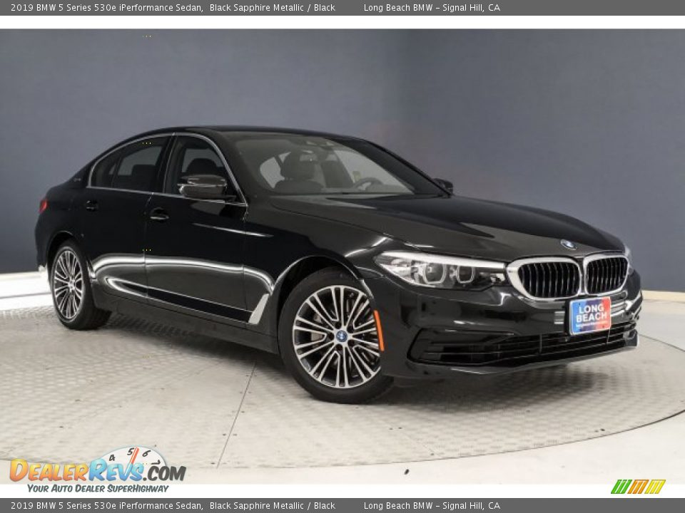 2019 BMW 5 Series 530e iPerformance Sedan Black Sapphire Metallic / Black Photo #12