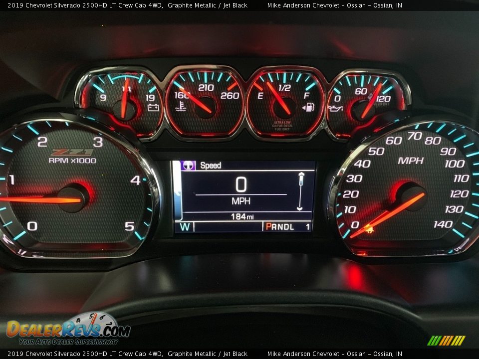 2019 Chevrolet Silverado 2500HD LT Crew Cab 4WD Graphite Metallic / Jet Black Photo #12