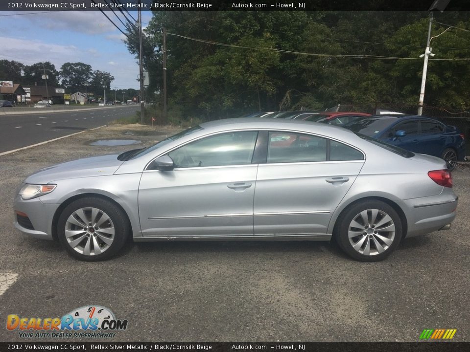 2012 Volkswagen CC Sport Reflex Silver Metallic / Black/Cornsilk Beige Photo #2