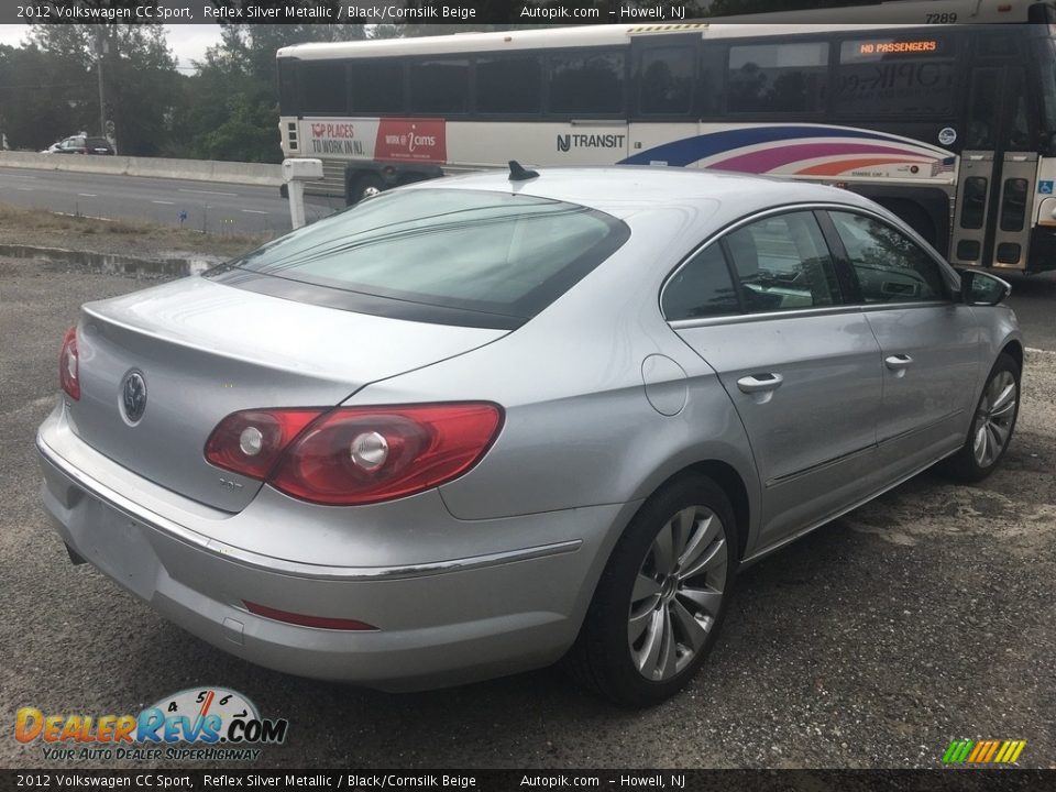 2012 Volkswagen CC Sport Reflex Silver Metallic / Black/Cornsilk Beige Photo #5