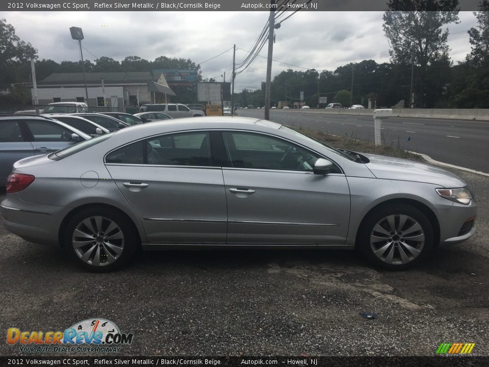2012 Volkswagen CC Sport Reflex Silver Metallic / Black/Cornsilk Beige Photo #6