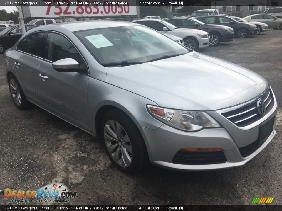 2012 Volkswagen CC Sport Reflex Silver Metallic / Black/Cornsilk Beige Photo #7