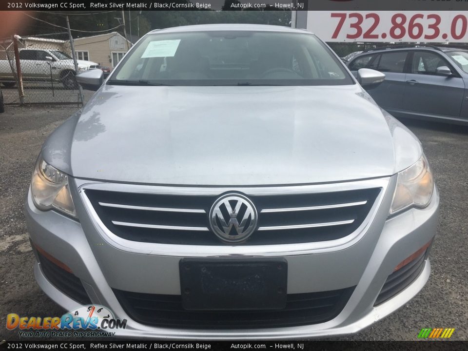 2012 Volkswagen CC Sport Reflex Silver Metallic / Black/Cornsilk Beige Photo #8