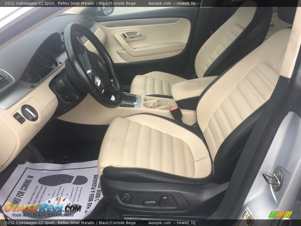 2012 Volkswagen CC Sport Reflex Silver Metallic / Black/Cornsilk Beige Photo #9