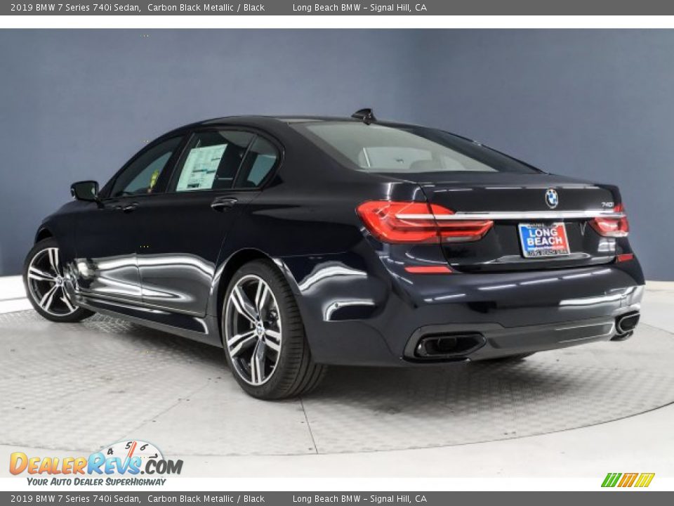 2019 BMW 7 Series 740i Sedan Carbon Black Metallic / Black Photo #2