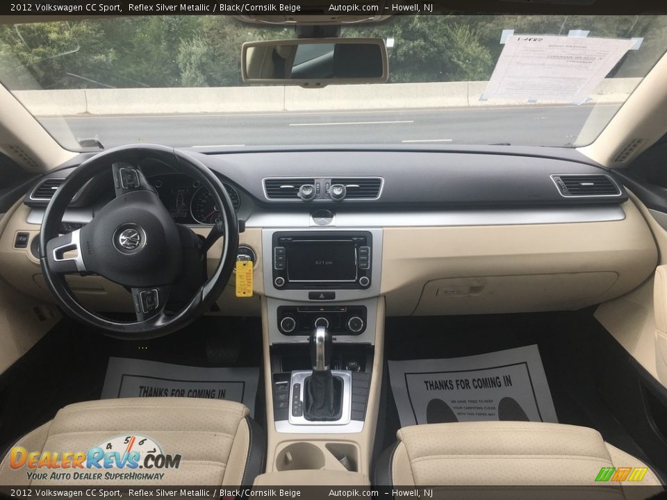 2012 Volkswagen CC Sport Reflex Silver Metallic / Black/Cornsilk Beige Photo #13