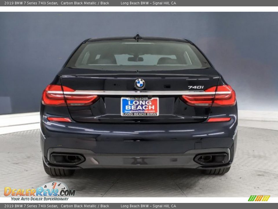 2019 BMW 7 Series 740i Sedan Carbon Black Metallic / Black Photo #3