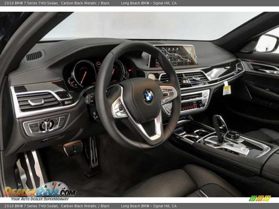 2019 BMW 7 Series 740i Sedan Carbon Black Metallic / Black Photo #4