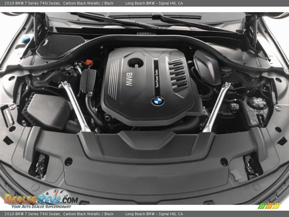 2019 BMW 7 Series 740i Sedan Carbon Black Metallic / Black Photo #8