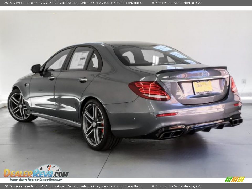 2019 Mercedes-Benz E AMG 63 S 4Matic Sedan Selenite Grey Metallic / Nut Brown/Black Photo #2