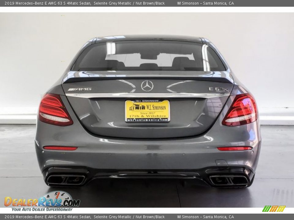 2019 Mercedes-Benz E AMG 63 S 4Matic Sedan Selenite Grey Metallic / Nut Brown/Black Photo #3