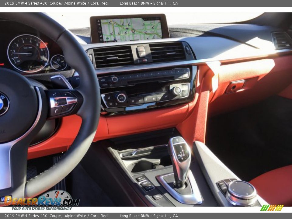 2019 BMW 4 Series 430i Coupe Alpine White / Coral Red Photo #6