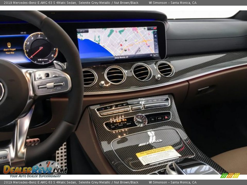 2019 Mercedes-Benz E AMG 63 S 4Matic Sedan Selenite Grey Metallic / Nut Brown/Black Photo #6