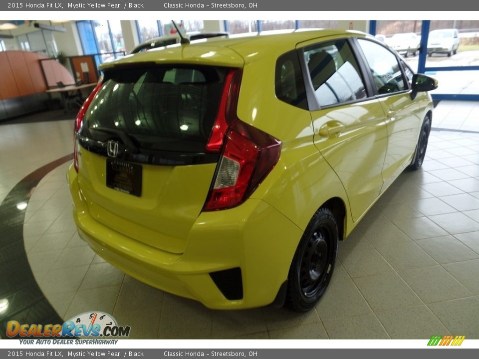 2015 Honda Fit LX Mystic Yellow Pearl / Black Photo #4