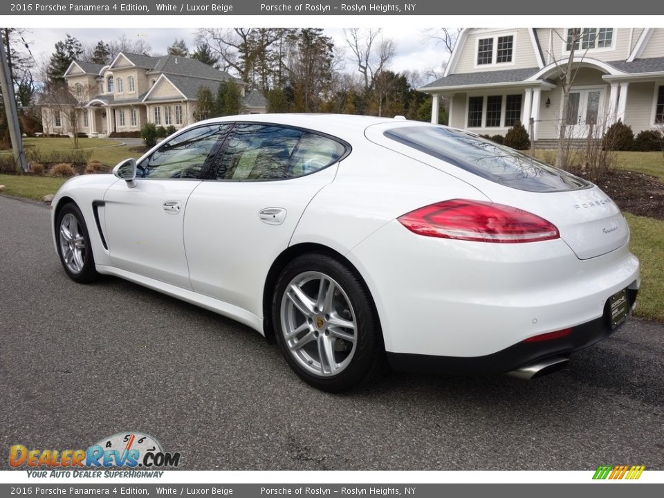 2016 Porsche Panamera 4 Edition White / Luxor Beige Photo #4