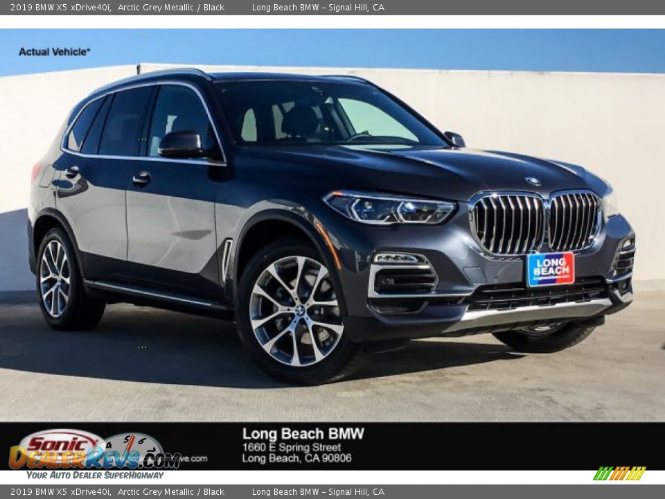 2019 BMW X5 xDrive40i Arctic Grey Metallic / Black Photo #1