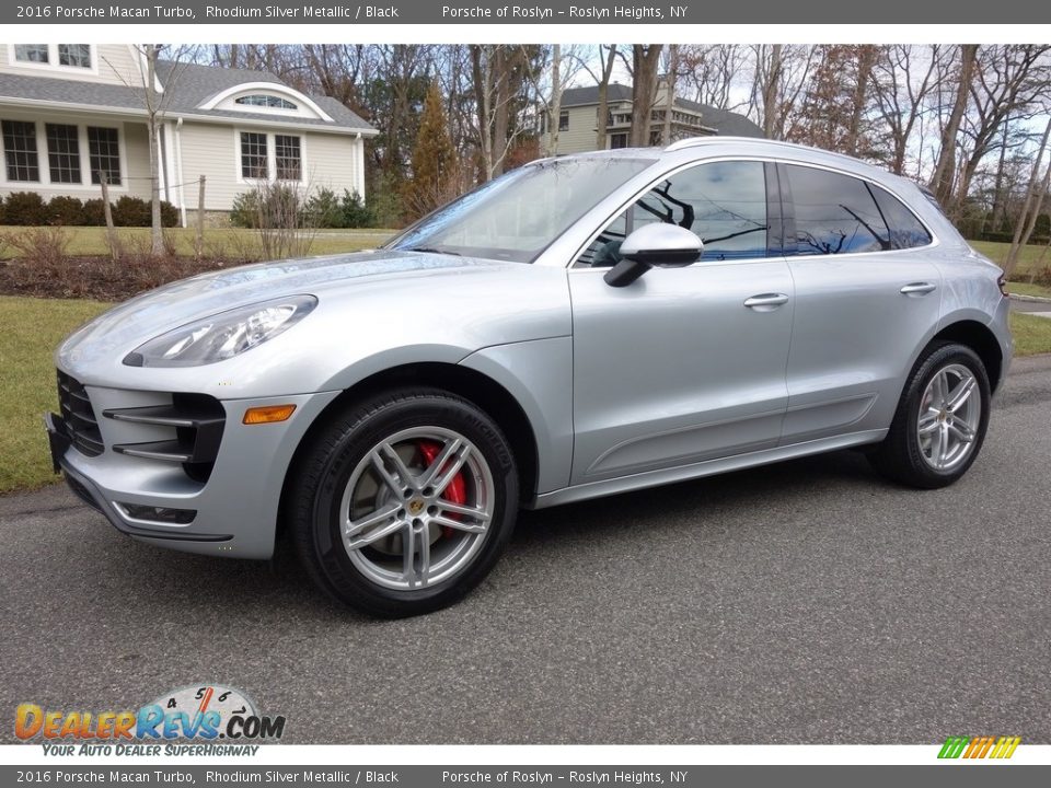2016 Porsche Macan Turbo Rhodium Silver Metallic / Black Photo #1