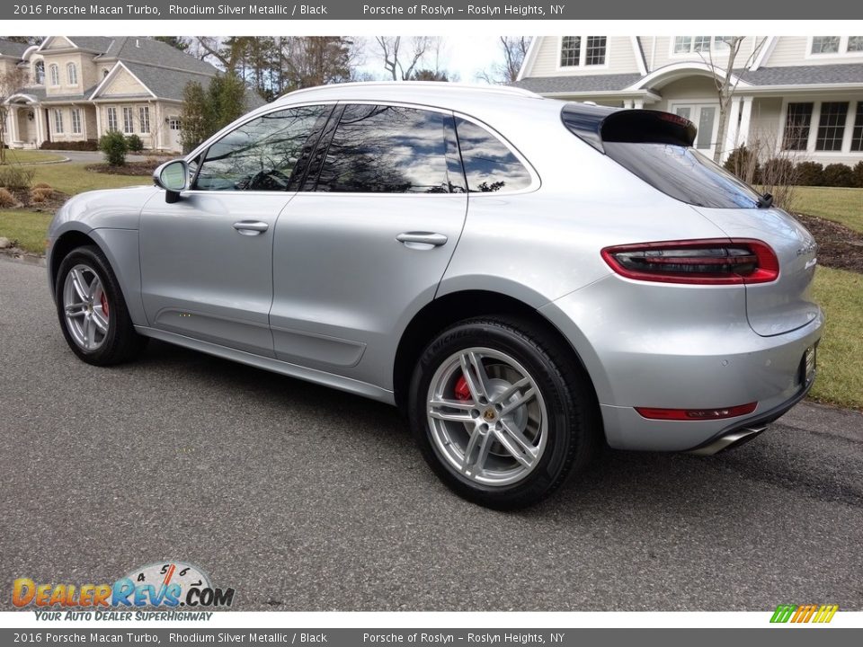 2016 Porsche Macan Turbo Rhodium Silver Metallic / Black Photo #4