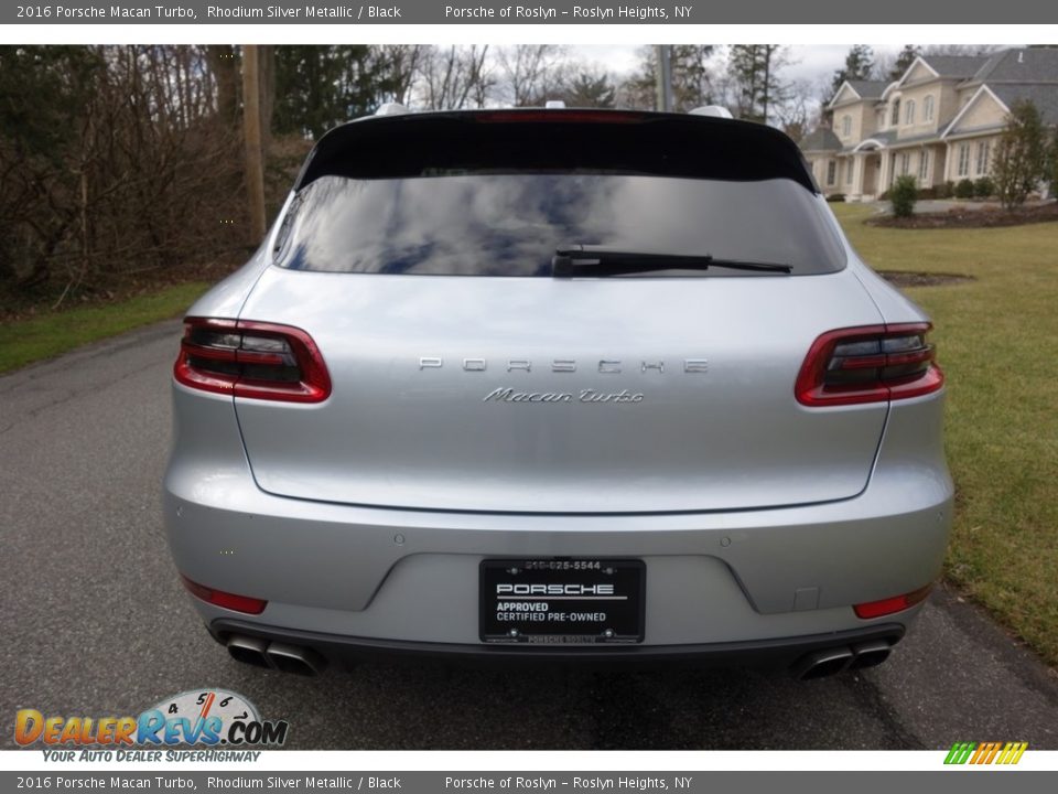 2016 Porsche Macan Turbo Rhodium Silver Metallic / Black Photo #5