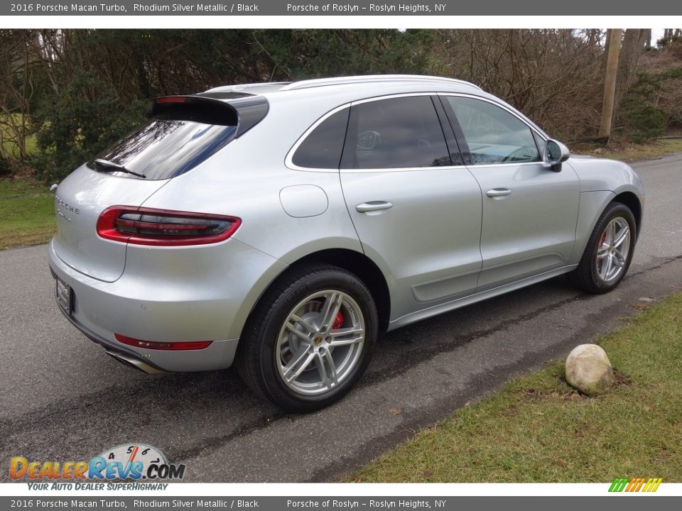 2016 Porsche Macan Turbo Rhodium Silver Metallic / Black Photo #6