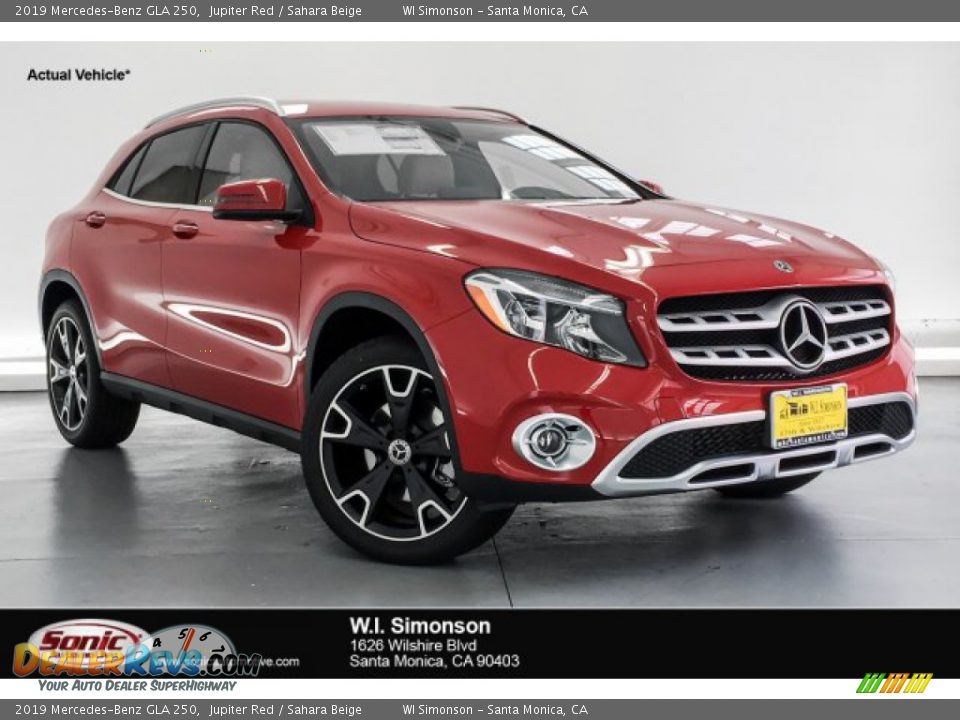 2019 Mercedes-Benz GLA 250 Jupiter Red / Sahara Beige Photo #1